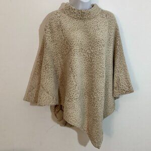 Chico's Animal Print Poncho  L/XL